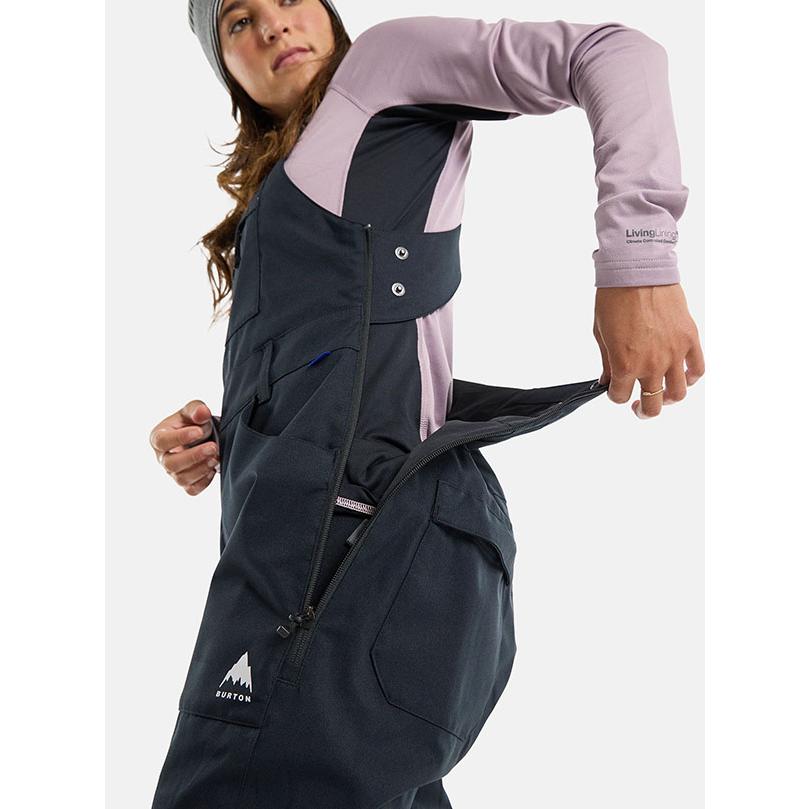 BURTON Avalon ビブパンツ ブラック Lサイズ（BURTON スノーボード 