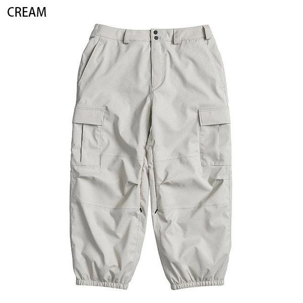 ROME SDS バギーカーゴパンツ　クリーム色 ROME SDS 40%off スノーボードウェア ローム メンズ BAGGY CARGO PANTS