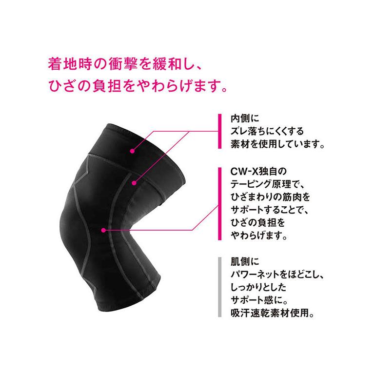 ゆうパケット発送！CW-X ワコール ひざ サポーター メンズ 片足用 膝サポーター 膝当て ヒザ サポート スポーツ ランニング cwx Wacoal BCO004 | WACOAL | 06