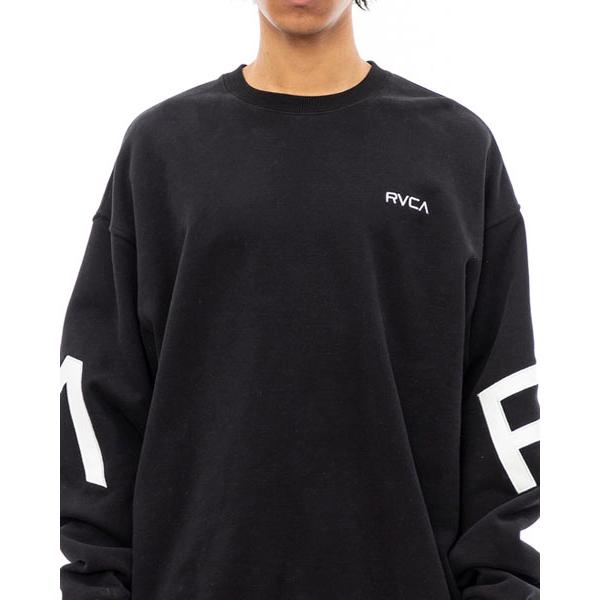 30%off スウェット トレーナー RVCA ルーカ メンズ FAKE CREW ロゴ スエット ビックシルエット スケートボード スノーボード｜elephant｜08