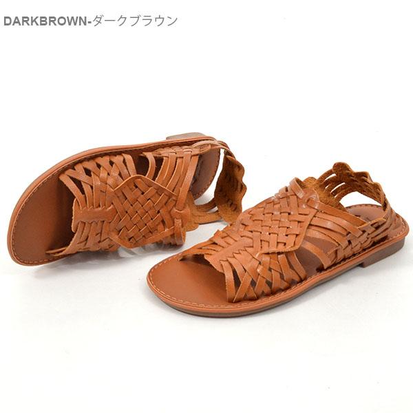 サンダル 編み上げ ブレイドサンダル レディース コンフォート