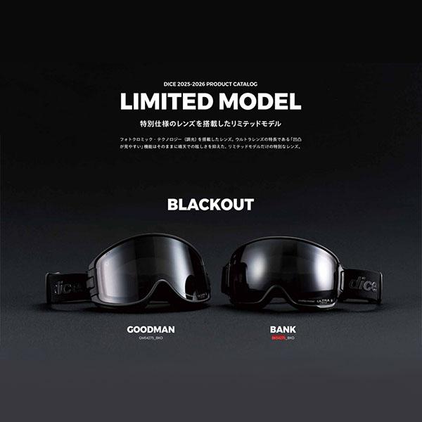 DICE（ダイス） ラスト1点 ホワイト スノーゴーグル BANK バンク
