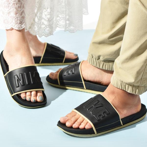 ナイキ サンダル メンズ Nike オフコート スライド レディース スポーツサンダル シャワーサンダル ロゴ Offcourt Slide ブラック Bq4639 22夏新作 タイムセール
