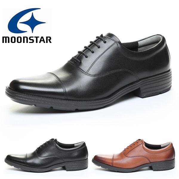 MoonStar（ムーンスター） ビジネスシューズ 内羽根 ストレートチップ 