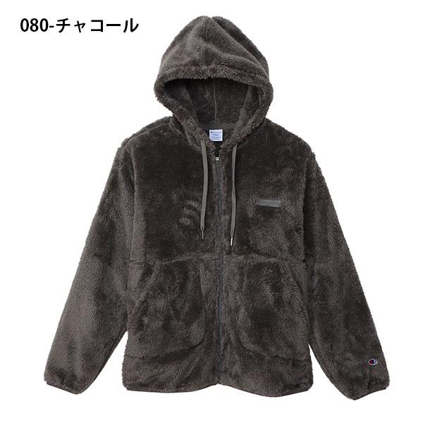 チャンピオン メンズ フリース ジャケット Champion ZIP HOODED JACKET もこもこ モコモコ ボア フルジップ パーカー アウター C3-Y615｜elephant｜07