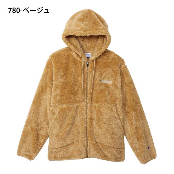 チャンピオン メンズ フリース ジャケット Champion ZIP HOODED JACKET もこもこ モコモコ ボア フルジップ パーカー アウター C3-Y615｜elephant｜11