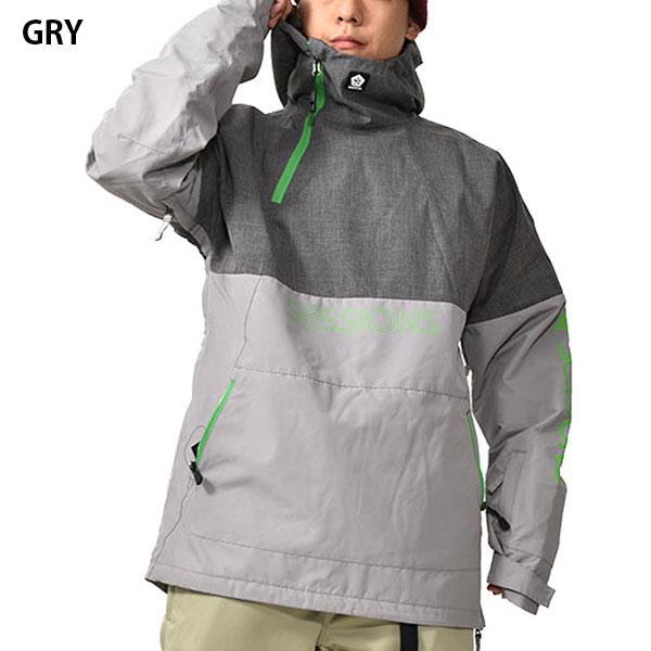 ラスト1着 Mサイズ 43%off スノーボードウェア セッションズ SESSIONS CENTRAL ANORAK JACKET メンズ プルオーバー ジャケット スノボの画像