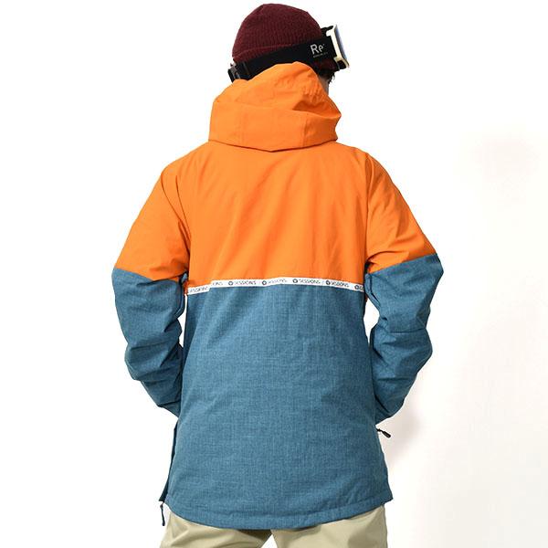 ラスト1着 Mサイズ 43%off スノーボードウェア セッションズ SESSIONS CENTRAL ANORAK JACKET メンズ プルオーバー ジャケット スノボの画像
