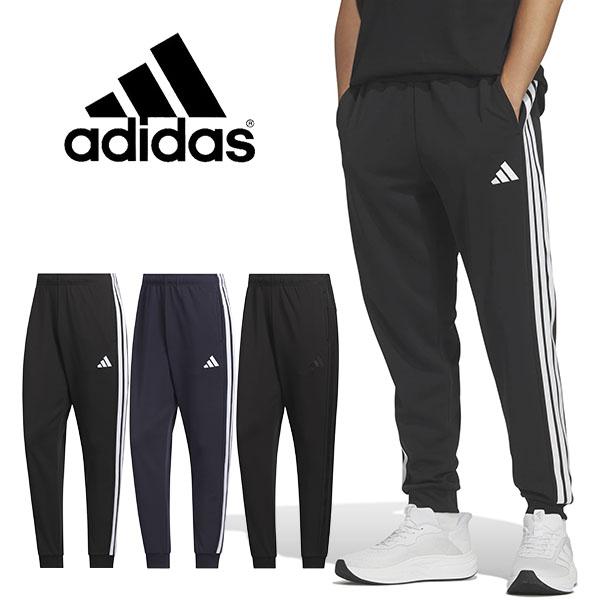 アディダス メンズ 裾リブ レギュラーフィット ジャージ 下 adidas M MH 3ST ジョガーパンツ ロングパンツ トレーニング ウェア 2026春夏新作 CJ440 | adidas