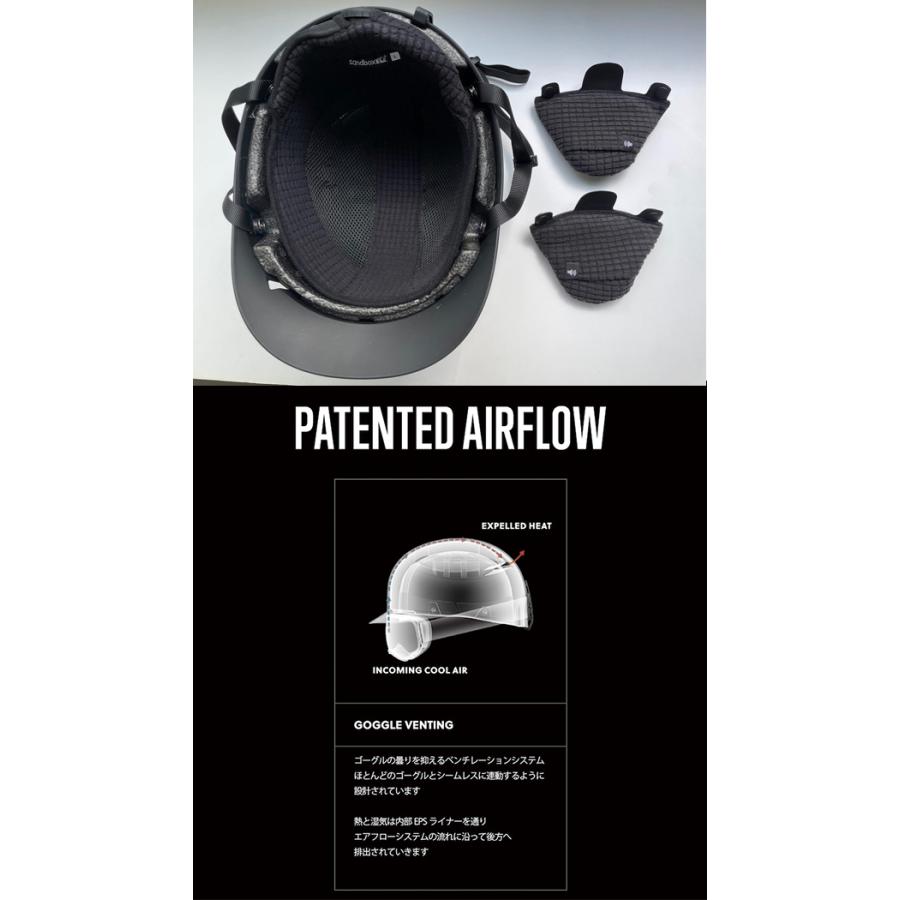 【美品】SANDBOX CLASSIC2.0  ダイヤル調整付 sandbox ヘルメット サンドボックス CLASSIC 2.0 SNOW ASIA FIT