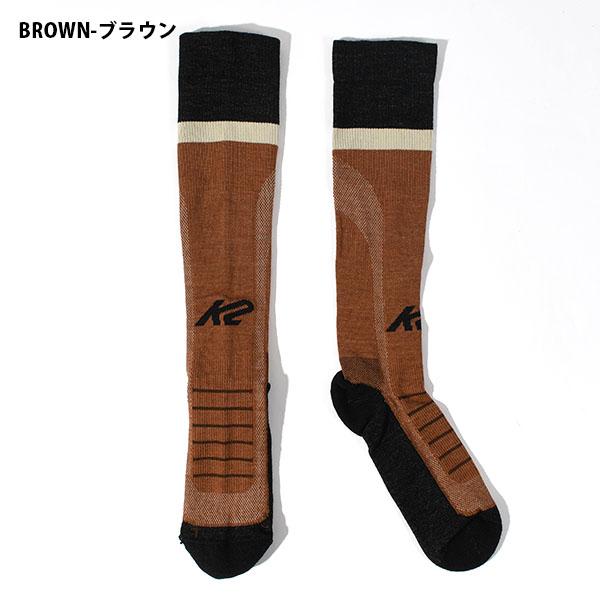 ゆうパケット対応可能！ ロングソックス K2 ケーツー COMPRESSION TOURING SOCK ソックス 靴下 くつした メンズ レディース アウトドア スノー | K2（スキー、スノーボード） | 03