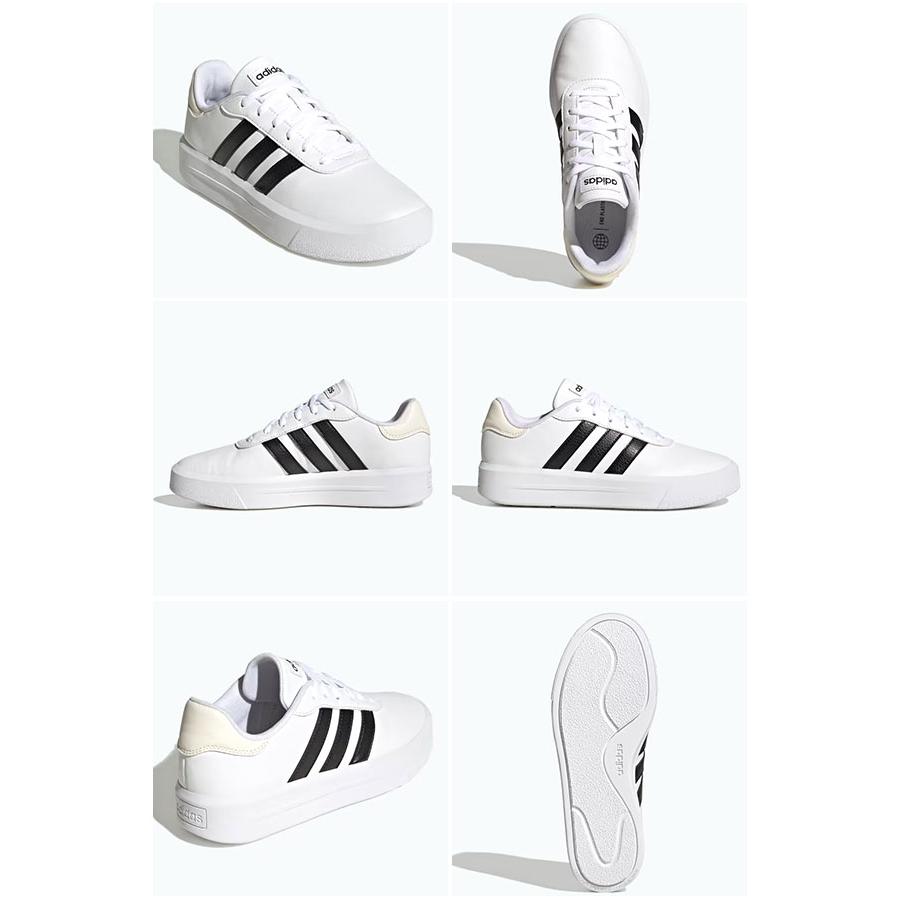 アディダス レディース 厚底 スニーカー ヒール高3.5cm adidas COURT PF W ローカット カジュアル シューズ 靴 2024春夏新色 HQ4532 GV8995｜elephant｜06