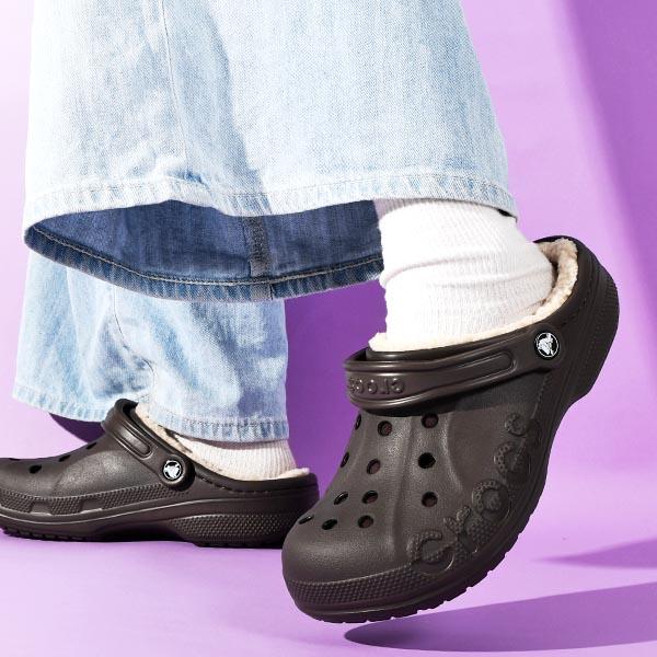 【新品】crocs バヤ ラインド クロッグ / BAYA LINED CLOG crocs（クロックス） 最終セール 50%off 半額 もこもこ レディース