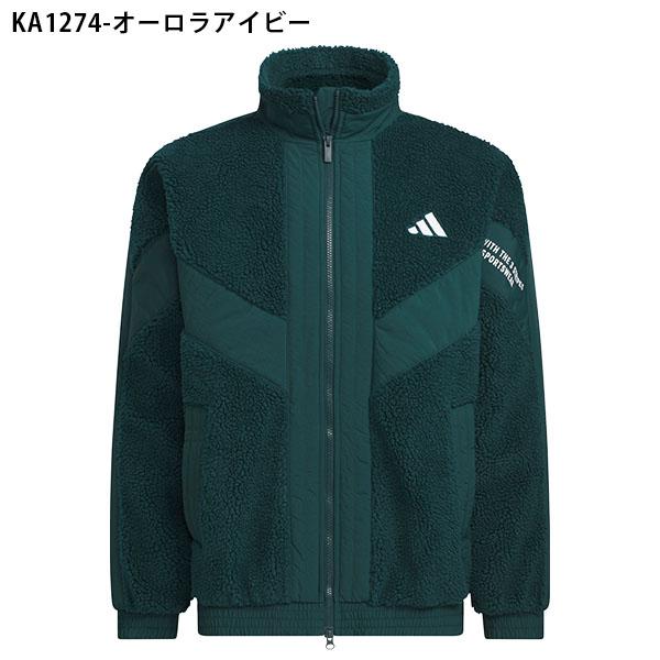アディダス メンズ レディース ルーズフィット ジャケット adidas M WORD ボアジャケット 裏起毛 フリース もこもこ モコモコ アウター 2025秋冬新作 CS116 | adidas | 06