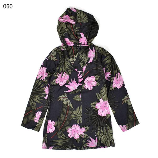 60%off カバーアップ HURLEY ハーレー レディース HANA HOODED COVERUP DRESS ブラック 黒 花柄 長袖 ビーチドレス サーフ 夏 CT1220｜elephant｜02