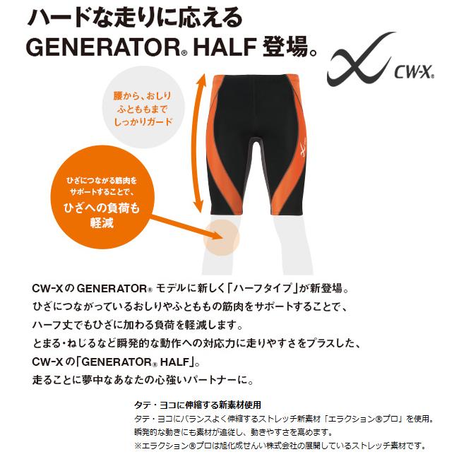 WACOAL（ワコール） CW-X スポーツタイツ メンズ ジェネレーター 5分丈