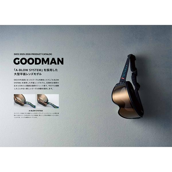 DICE（ダイス） スノーゴーグル GOODMAN グッドマン GM54275 数量限定