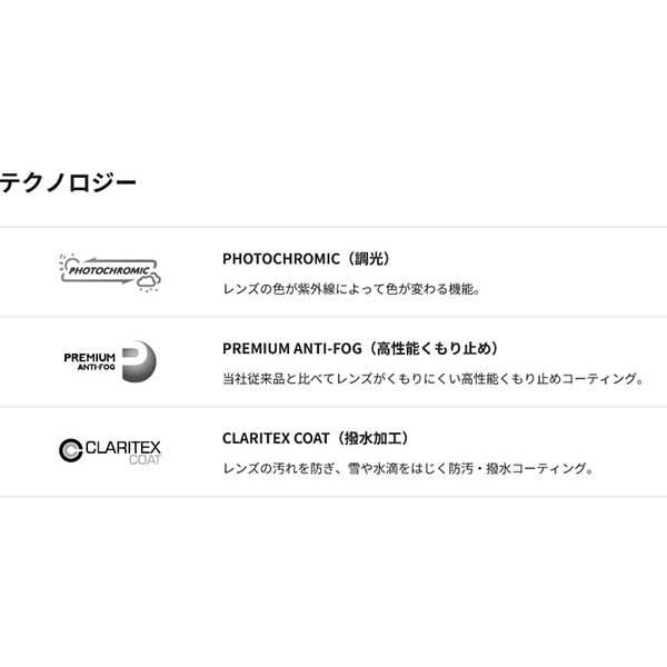 DICE（ダイス） スノーゴーグル SHOWDOWN ショーダウン 調光 グレイ