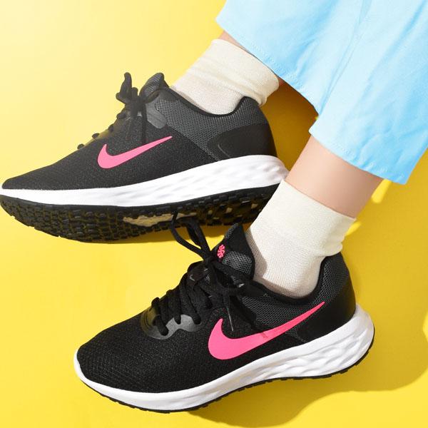 ナイキ ランニングシューズ レディース Nike レボリューション 6 ワイド 幅広 ジョギング マラソン 運動靴 スニーカー シューズ Revolution