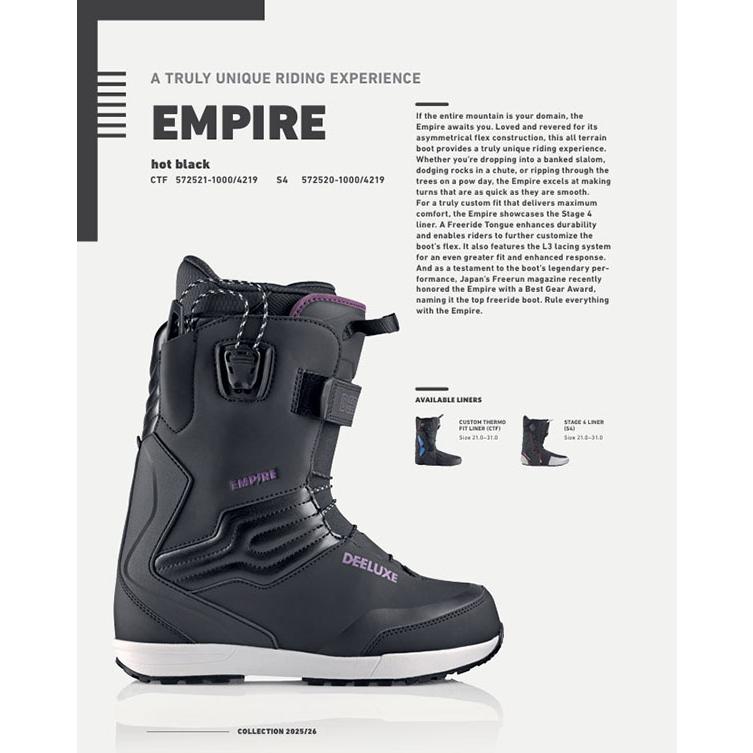 DEELUXE（ディーラックス） スノーボード ブーツ Empire S4 TF メンズ