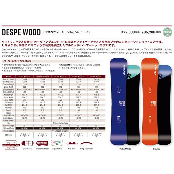 GRAY（グライ） ボード 板 gray snowboards グレイ スノーボード DESPE