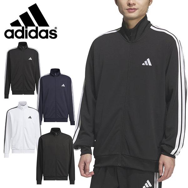 アディダス メンズ ジャージ ジャケット adidas M MH 3S トラックトップ トレーニング ウェア ジム 2026春夏新作 DH100 | adidas