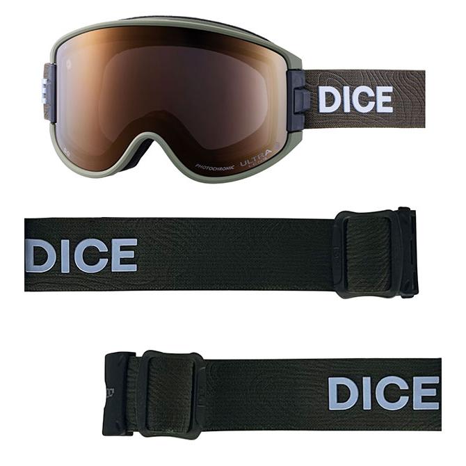 美品 ダイス グッドマン スノーボードゴーグル 調色全天候レンズ DICE（ダイス） スノーゴーグル GOODMAN グッドマン スノーボード