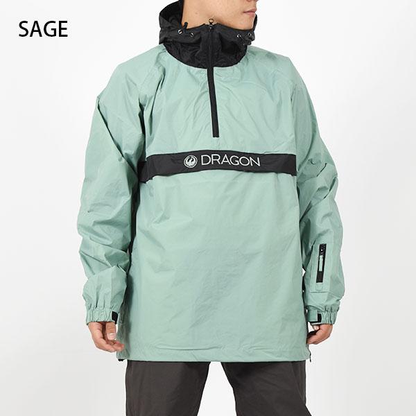 アノラックジャケット DRAGON ドラゴン ANORAK RAGLAN ナイロン 撥水 ジャケット スノボ スノーボード 25%off｜elephant｜03