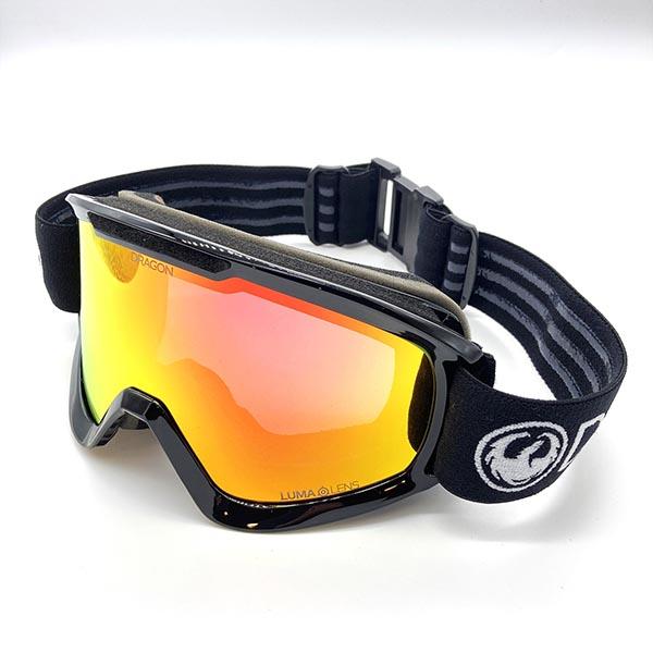 DRAGON ドラゴン ゴーグル(ブラック、オレンジレンズ)美品 ドラゴン（DRAGON） ゴーグル DX2 ディーエックスツー ジャパン