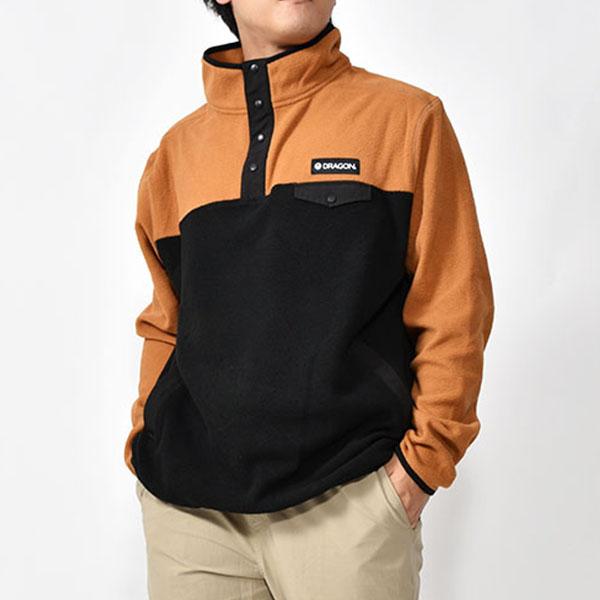 45%off プルオーバー フリース DRAGON ドラゴン PULLOVER FLEECE メンズ フリース ジャケット スノー スノーボード スノボ | ドラゴン | 08