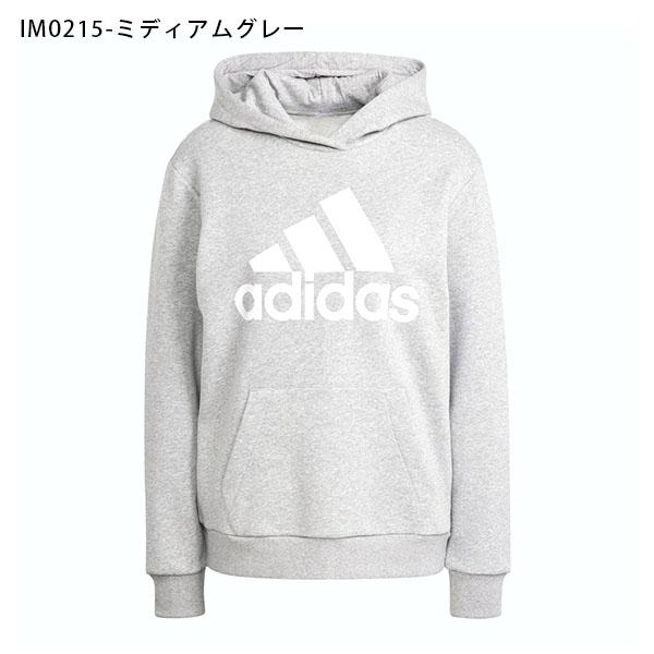 アディダス レディース ルーズフィット パーカー adidas W ESS BL OV スウェットフーディ ビッグロゴ 裏起毛 プルオーバー 2023秋冬新作 DTB32｜elephant｜03