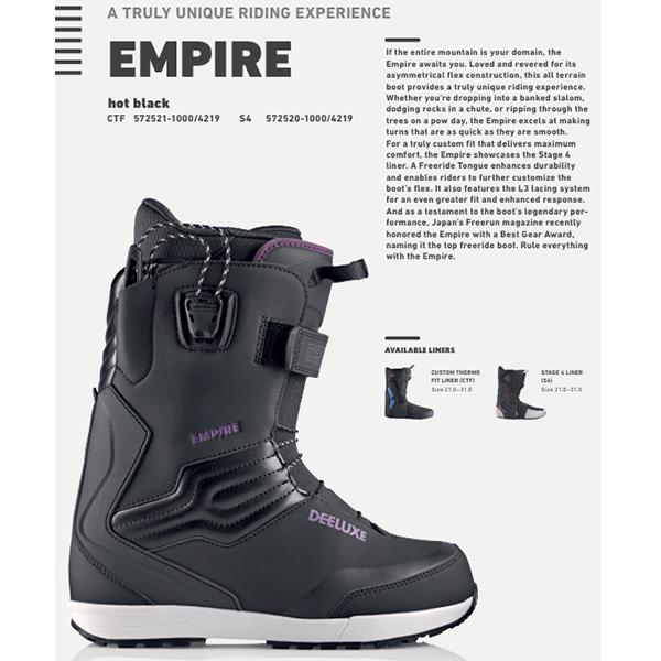 DEELUXE（ディーラックス） スノーボード ブーツ Empire CTF メンズ