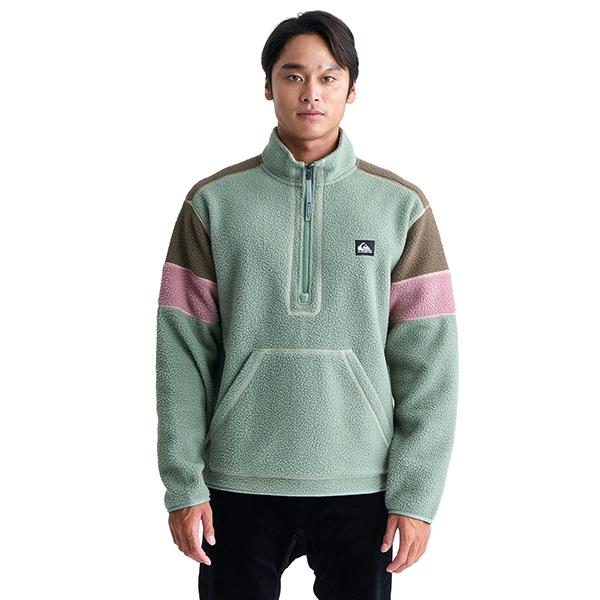 35%off ラスト1点 Mサイズ ハーフジップフリース QUIKSILVER クイックシルバー メンズ FLEECE 長袖 フリース  スウェット スエット スノー アウトドア_1
