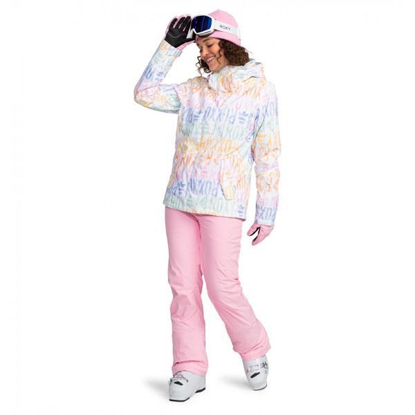 新品 未使用 ROXY スキーウェア ボトムス ピンク カラフル ドット 可愛い 新品 未使用 ROXY スキーウェア ボトムス ピンク カラフル ドット