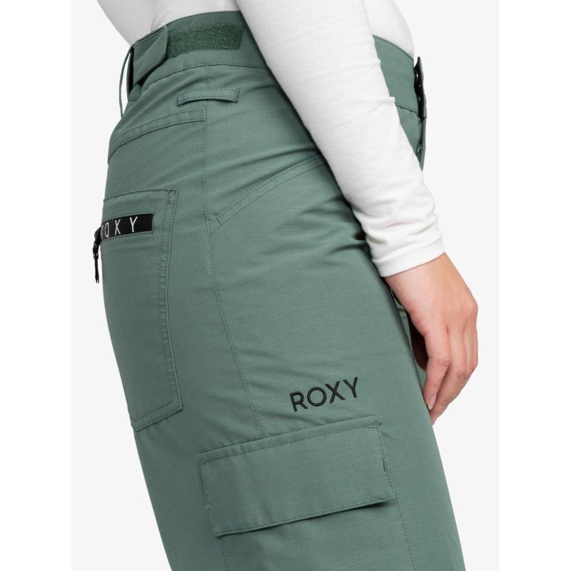 ラスト1点 Mサイズ 45%off スノーウェア ROXY ロキシー スノーパンツ レディース グリーン系 JOURNEY PANT スノーボード スノボ スキー スノー ウェア パンツ_5