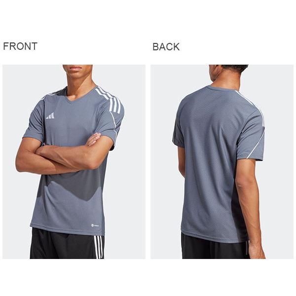 ゆうパケット対応可能！アディダス メンズ レディース 半袖 Tシャツ adidas TIRO 23 ジャージー プラクティスシャツ サッカー 2023春新作 ETX37｜elephant｜13