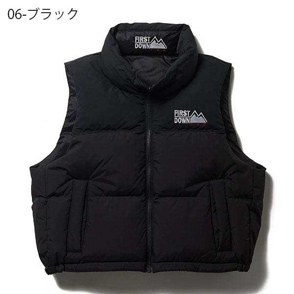 FASHIRU short down ダウンベスト FIRST DOWN（ファーストダウン） 40%off ショート丈 リバーシブル