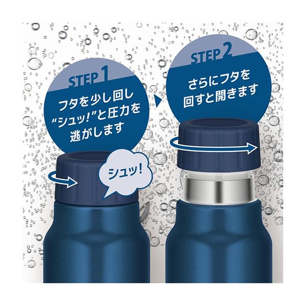 THERMOS（サーモス） 炭酸対応 750ml 水筒 保冷炭酸飲料ボトル 0.75L