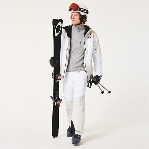 OAKLEY パールホワイトスノーボードウェア フード付き OAKLEY（オークリー） パーカー メンズ レディース プルオーバー