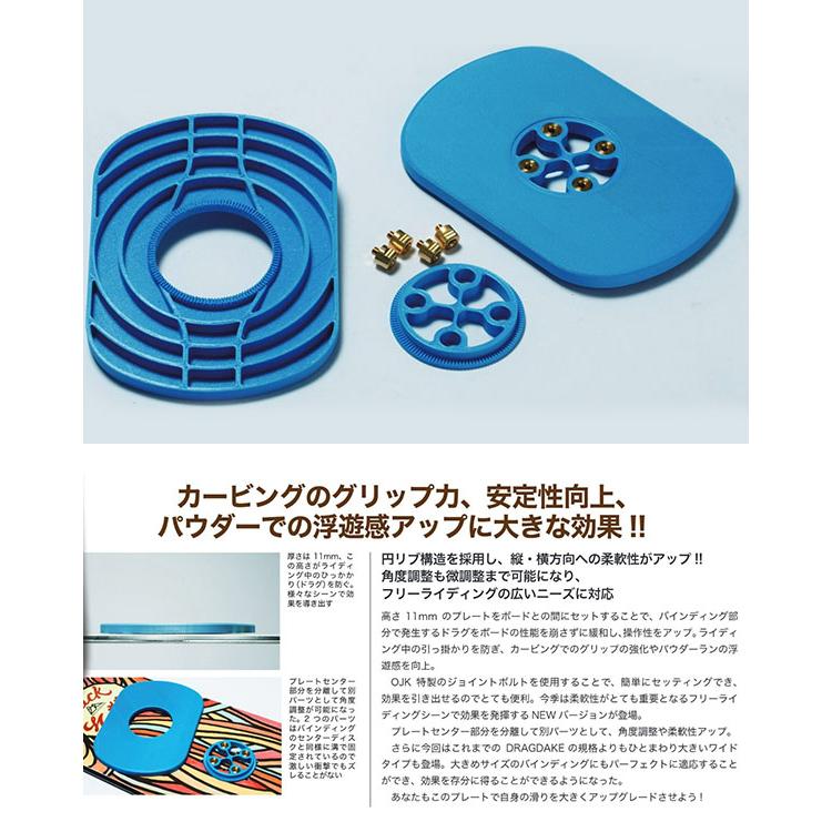 ドラグダケ　OJK OJK PLATE オージェーケー プレート DRAGDAKE ドラグダケ スノーボード