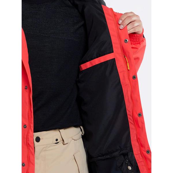 【超美品】VOLCOM GORE-TEX ウェア　レッド　XLサイズ　送料込み！ VOLCOM（ボルコム） ラスト1着 Lサイズ 50%off 送料無料 スノーボード