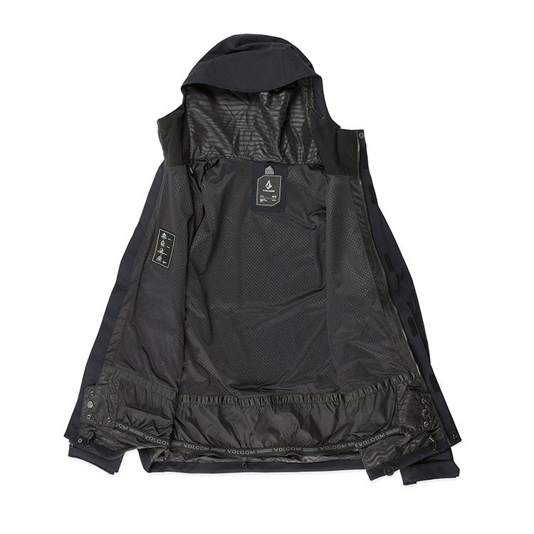 VOLCOM スノーボードジャケット C6 黒 VOLCOM スノーボードウェア ボルコム BRIGHTON FULL ZIP JACKET メンズ