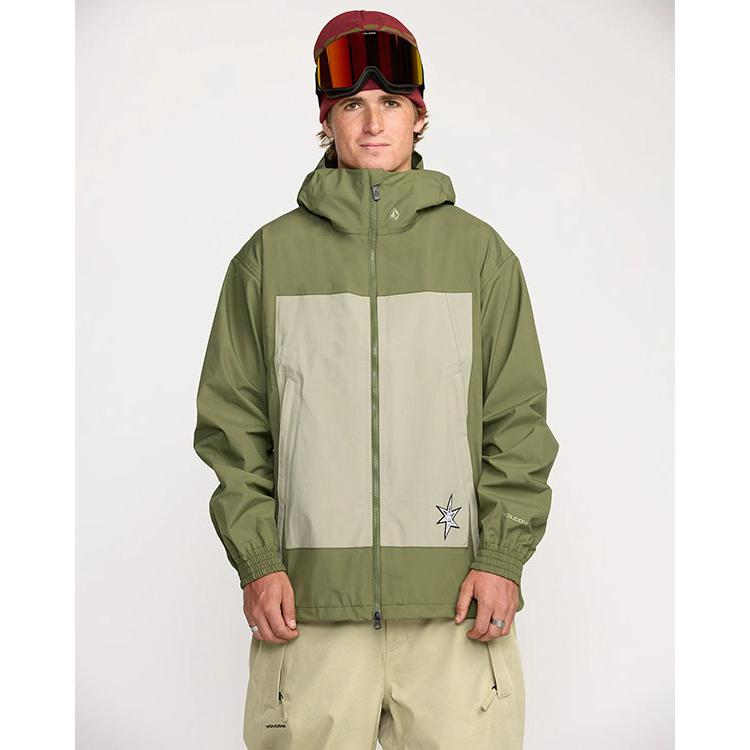 VOLCOM（ボルコム） スノーボードウェア ARTHUR 3L JACKET DARK OLIVE
