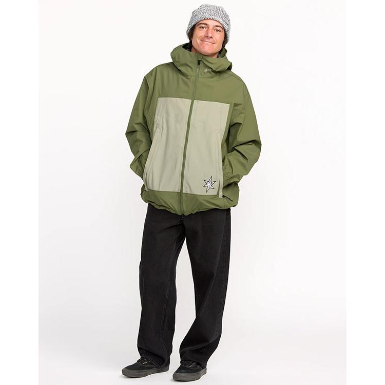 スノーボード Volcom Arthur 3L Jacket S DKO 25-26 VOLCOM ARTHUR 3L JACKET DKO-DARK OLIVE 25-26