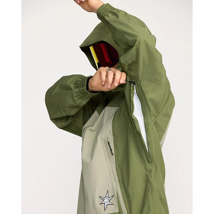 VOLCOM（ボルコム） スノーボードウェア ARTHUR 3L JACKET DARK OLIVE