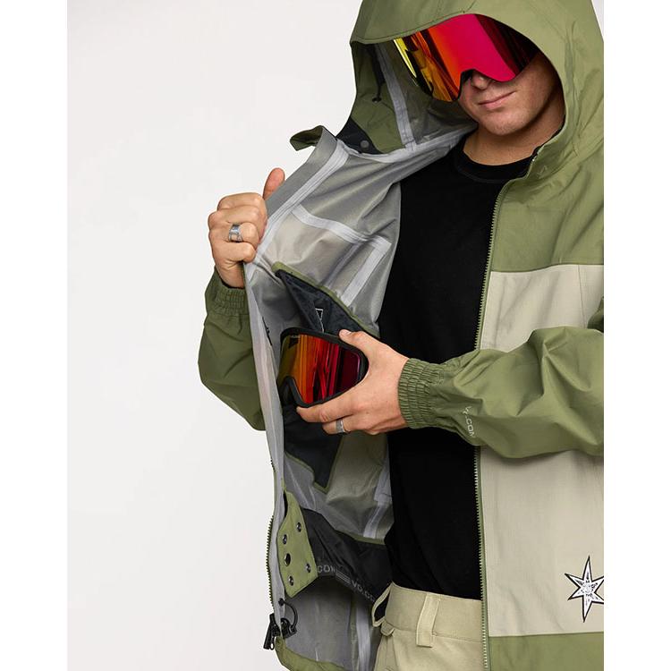 VOLCOM（ボルコム） スノーボードウェア ARTHUR 3L JACKET DARK OLIVE