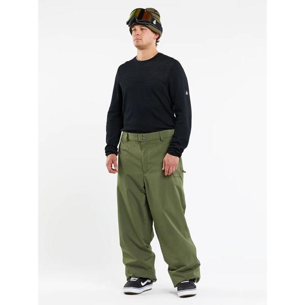 VOLCOM スノーボードウェア サイズS オリーブ VOLCOM（ボルコム） 45%off スノーボードウェア VLCMXDUSTBOX PANT