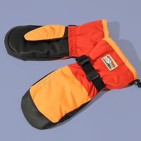 Hestra オレンジ ミトングローブ HESTRA（ヘストラ） ミトン Gauntlet Sr Mitt MITTEN メンズ ミトン 本