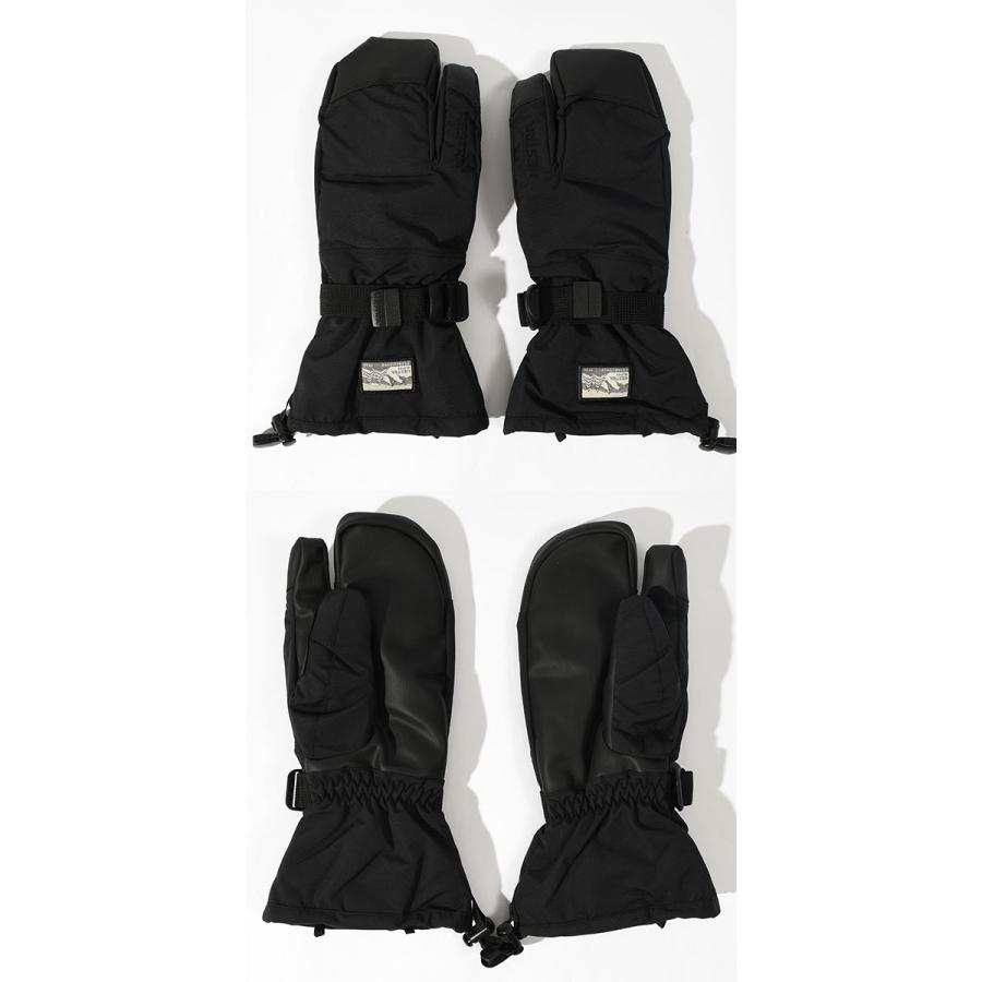 Hestra レザー ミトングローブ サイズ7 スノーボード/スキー HESTRA（ヘストラ） レザーミトン Topo 3-Finger MITTEN メンズ ミトン