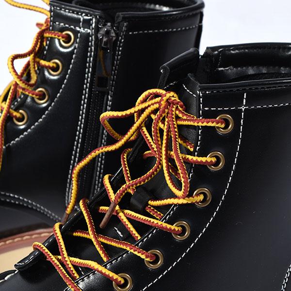 ワークブーツ サイドジップ メンズ アメカジ ミドル ショートブーツ